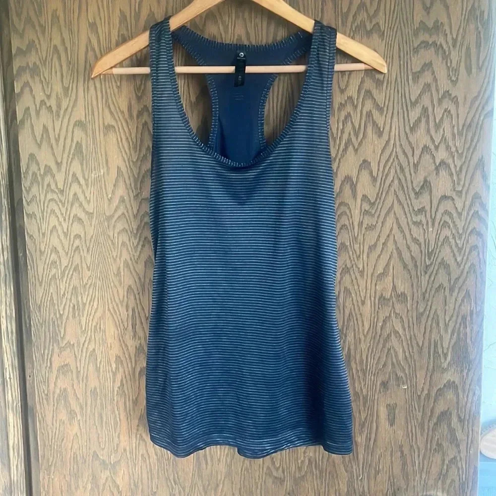 90 degree workout Navy Tank